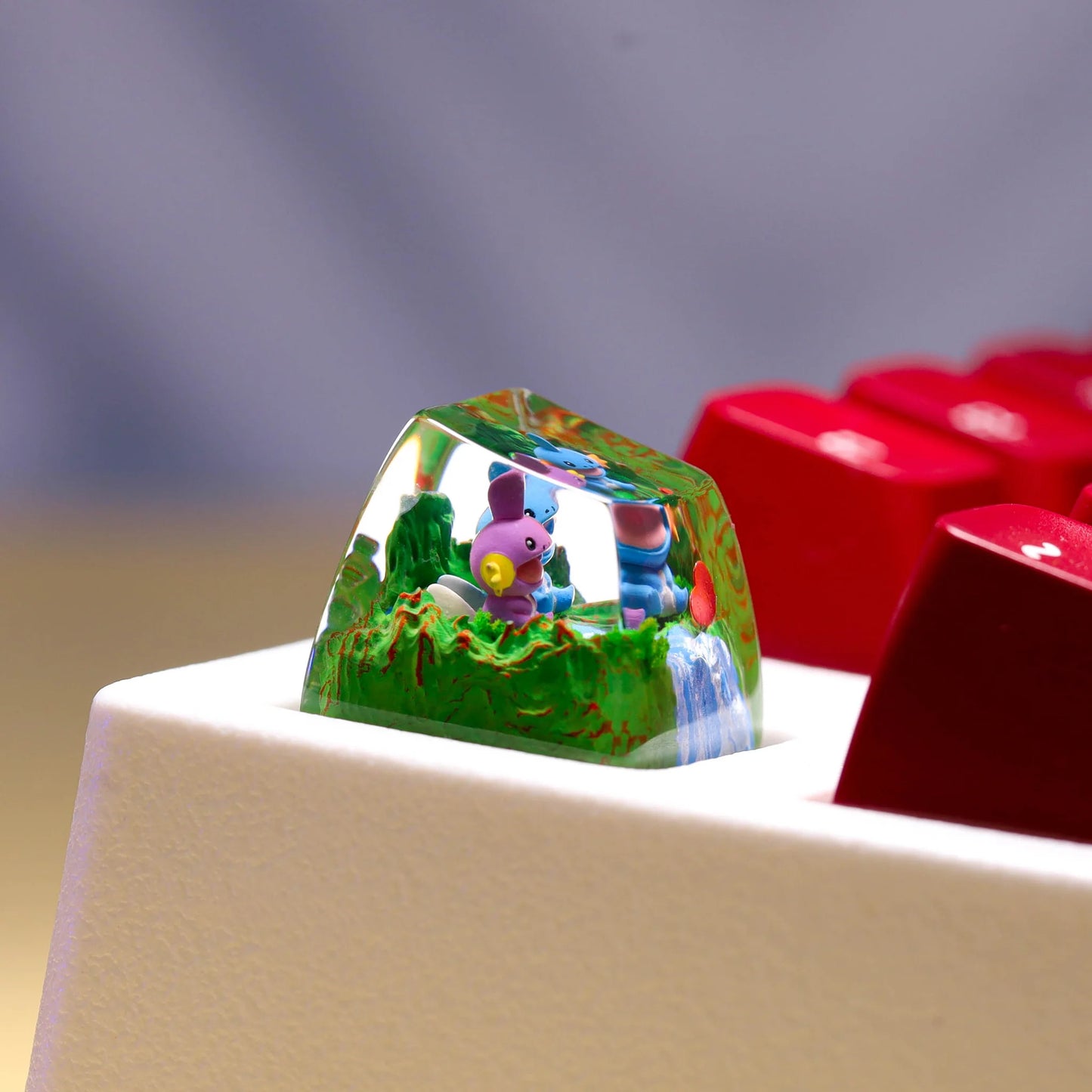 Mudkip & Shiny Mudkip Artisan Keycap