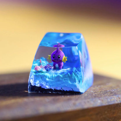 Mudkip & Shiny Mudkip Artisan Keycap